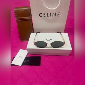 Celine Triomphe sunglasses gold color
